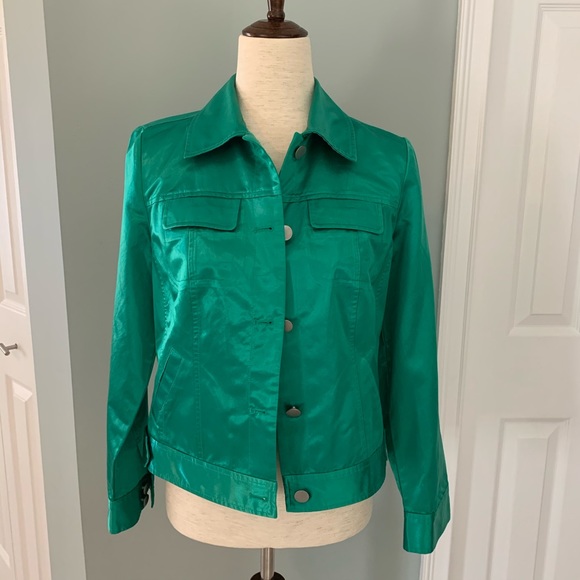 Satin jean jacket from Chico’s - Picture 2 of 5